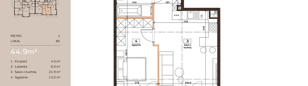 Mieszkanie w inwestycji: Domkove Widzew