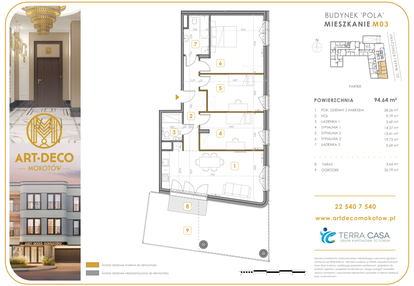 Mieszkanie w inwestycji: Art Deco Mokotów Pola