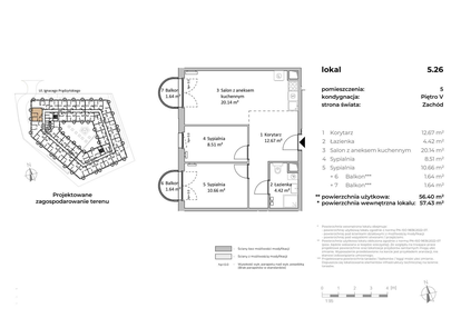 Mieszkanie w inwestycji: OVAL SKY