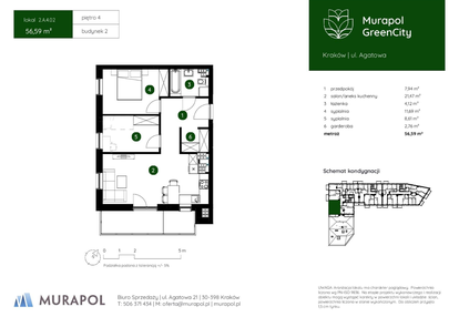 Mieszkanie w inwestycji: Murapol GreenCity bud. 2