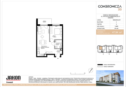 Mieszkanie w inwestycji: Gombrowicza 33