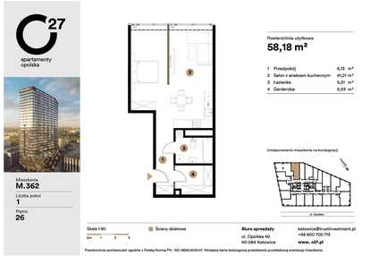 Mieszkanie w inwestycji: O27 Apartamenty Opolska