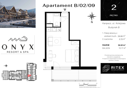 Mieszkanie w inwestycji: Onyx Resort & Spa