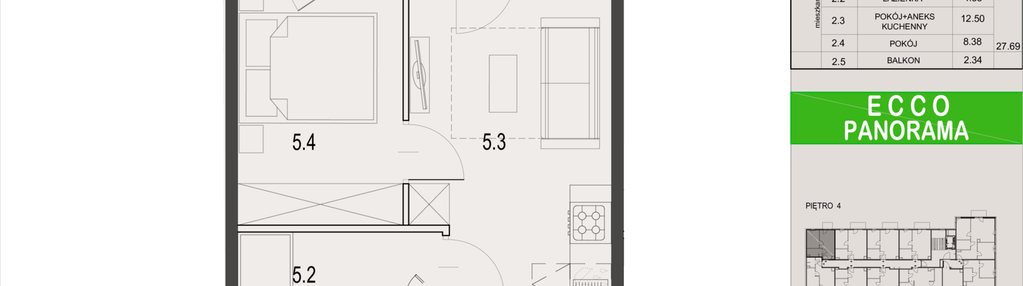 Mieszkanie w inwestycji: Ecco Panorama