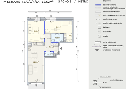 Mieszkanie w inwestycji: Modern Mokotów etap 6, budynek F1 i F2
