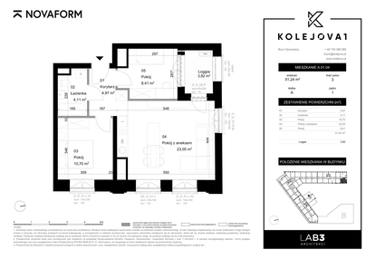 Mieszkanie w inwestycji: Kolejova 1