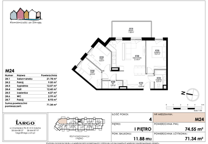 Mieszkanie w inwestycji: Kamieniczki za Strugą