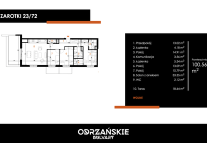 Mieszkanie w inwestycji: Odrzańskie Bulvary