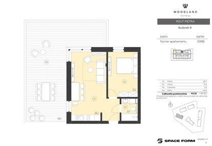 Mieszkanie w inwestycji: Woodland Resort&Spa