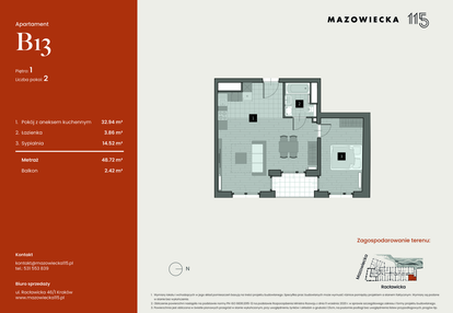 Mieszkanie w inwestycji: Mazowiecka 115