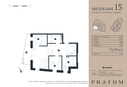 Mieszkanie w inwestycji: Pratum Apartamenty Etap I