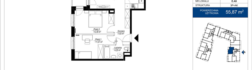 Mieszkanie w inwestycji: Wieruszowska E