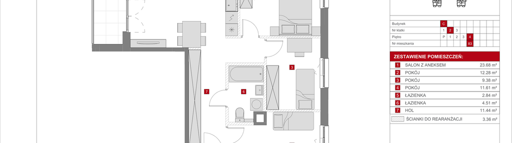 Mieszkanie w inwestycji: Dzielnica Mieszkaniowa Metro Zachód - etap 8.1