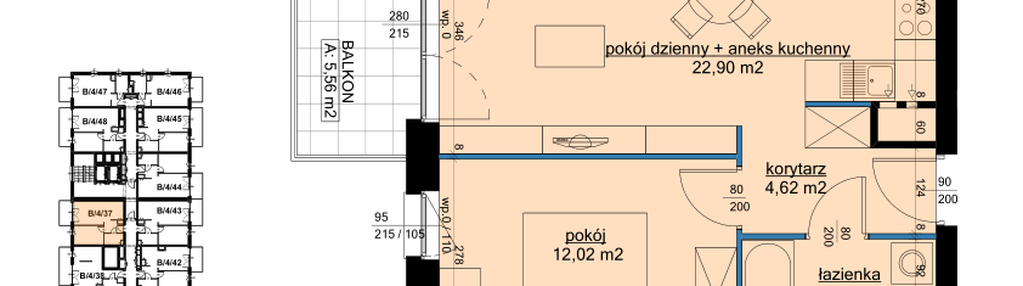 Mieszkanie w inwestycji: Osiedle Hawelańska etap III - bud. B