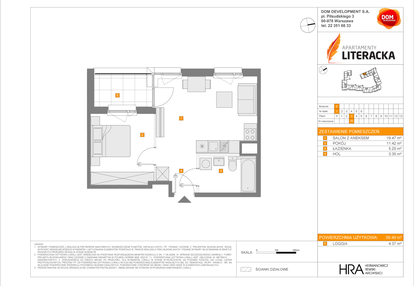 Mieszkanie w inwestycji: Apartamenty Literacka etap 2.2