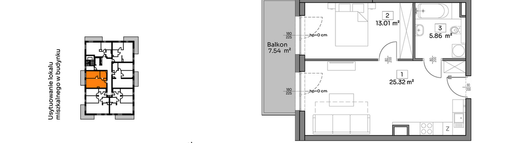 Mieszkanie w inwestycji: Och!Widzew