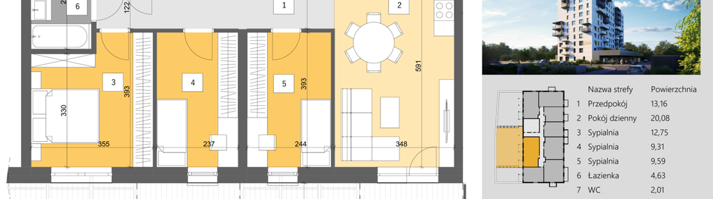 Mieszkanie w inwestycji: Dworzysko Park - Etap III