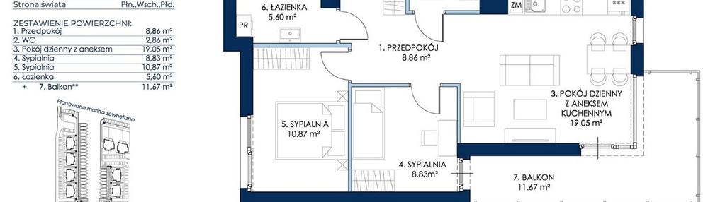 Mieszkanie w inwestycji: Sol Marina etap III
