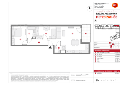 Mieszkanie w inwestycji: Dzielnica Mieszkaniowa Metro Zachód - etap 13