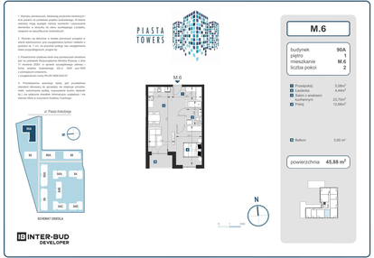 Mieszkanie w inwestycji: Piasta Towers bud. 90A