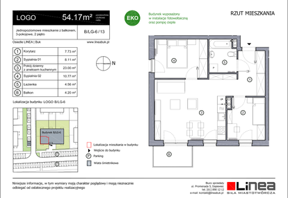 Mieszkanie w inwestycji: os. Linea w Buku