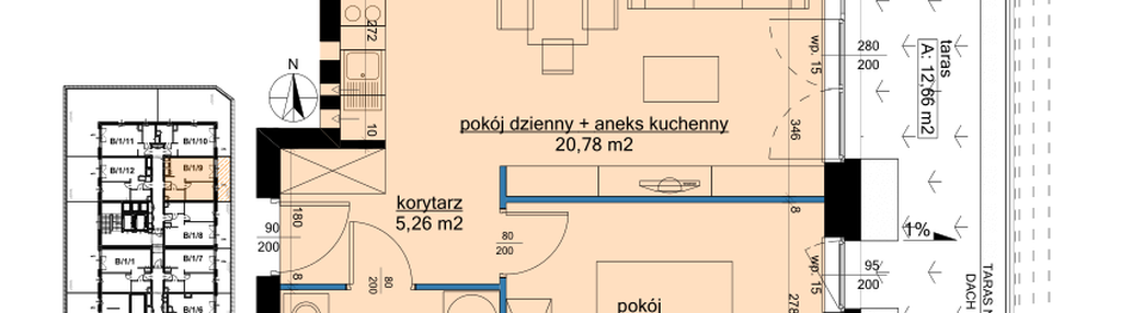 Mieszkanie w inwestycji: Osiedle Hawelańska etap III - bud. B