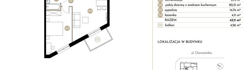 Mieszkanie w inwestycji: Moja Oszmiańska