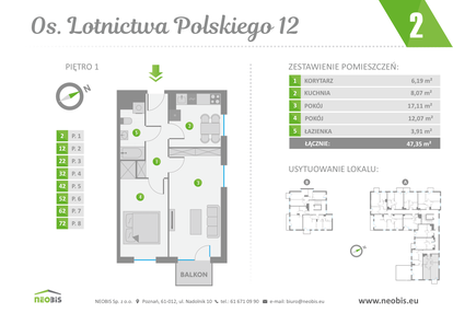 Mieszkanie w inwestycji: Os. Lotnictwa Polskiego 12