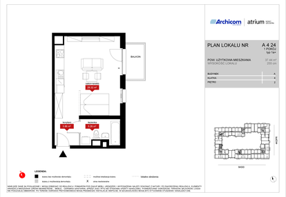 Mieszkanie w inwestycji: Atrium - Nowy Szczepin