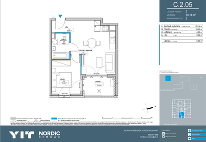 Mieszkanie w inwestycji: Nordic Bemowo - etap IV