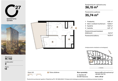 Mieszkanie w inwestycji: O27 Apartamenty Opolska