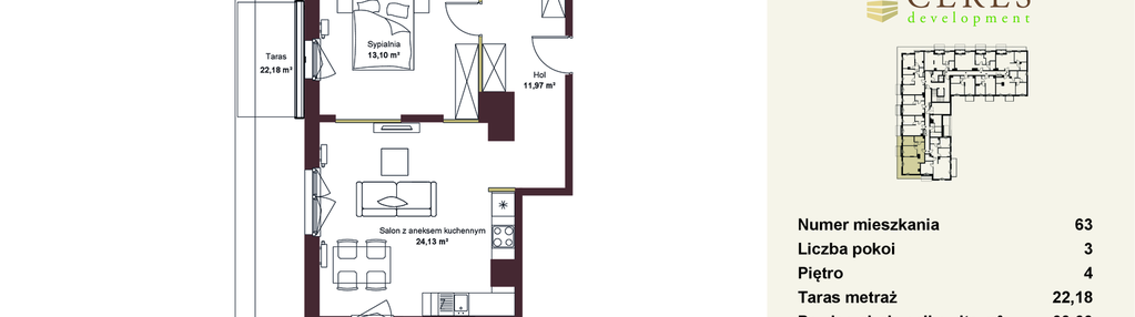 Mieszkanie w inwestycji: Sosnowy Zakątek II - budynek M