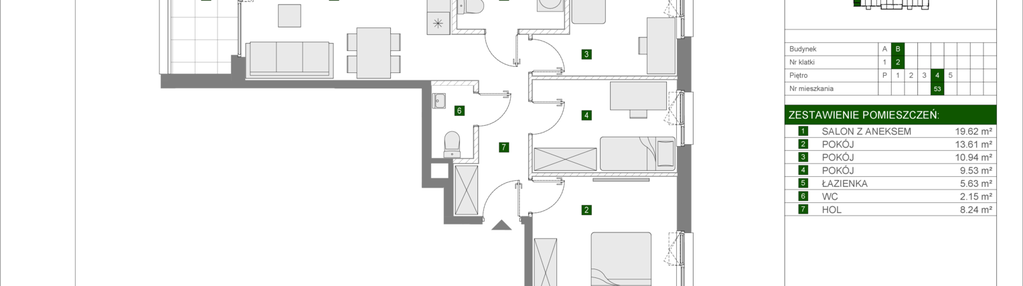 Mieszkanie w inwestycji: Osiedle Urbino etap 4.1