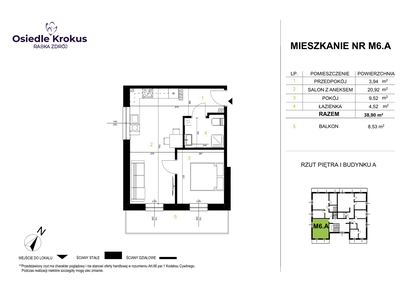 Mieszkanie w inwestycji: Osiedle Krokus etap IV