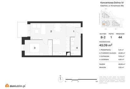 Mieszkanie w inwestycji: Koncertowa Dolina