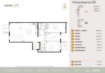 Mieszkanie w inwestycji: Osiedle Fi bud. 22, 24