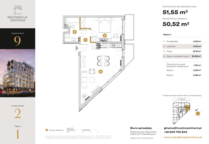 Mieszkanie w inwestycji: Rezydencja Centrum