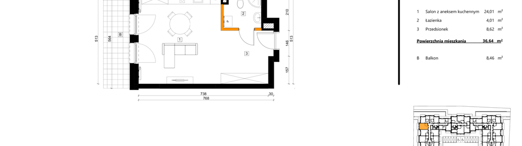 Mieszkanie w inwestycji: SPOT