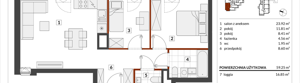 Mieszkanie w inwestycji: Warszawski Świt etap IX
