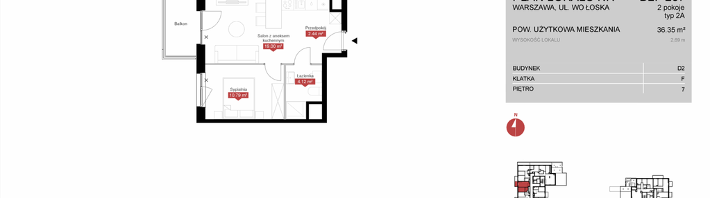 Mieszkanie w inwestycji: Modern Mokotów etap 4, budynek D1 i D2