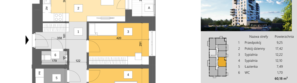 Mieszkanie w inwestycji: Dworzysko Park - Etap III