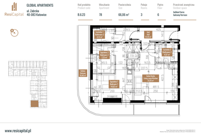 Mieszkanie w inwestycji: Global Apartments