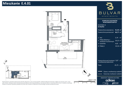 Mieszkanie w inwestycji: Bulvar Apartments - etap II