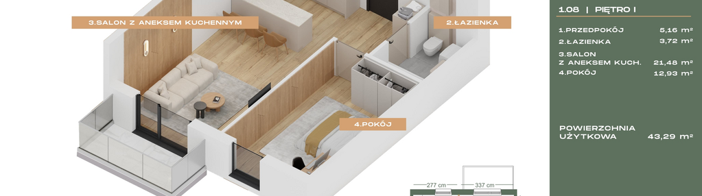 Mieszkanie w inwestycji: Dobre Miejsce Waniliowa