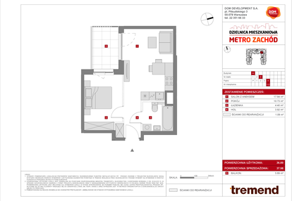 Mieszkanie w inwestycji: Dzielnica Mieszkaniowa Metro Zachód - etap 8.1