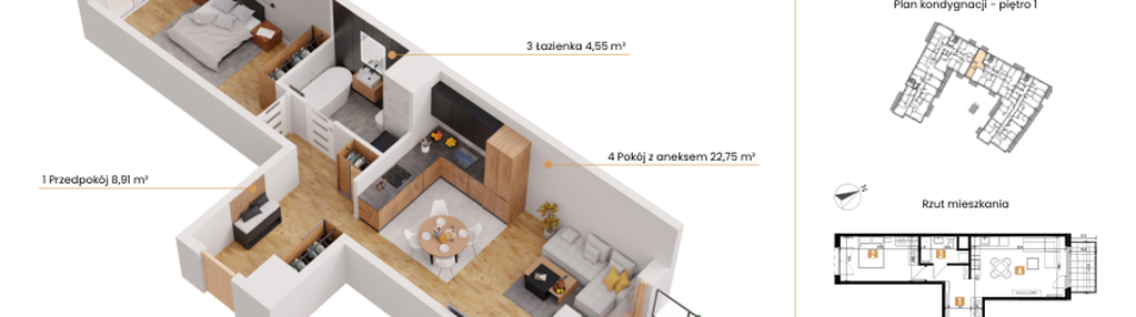 Mieszkanie w inwestycji: Rondo Ceglana etap II