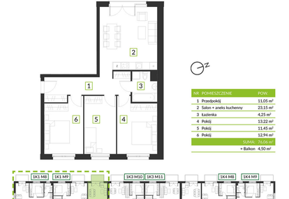 Mieszkanie w inwestycji: Osiedle Krzeptów przy lesie