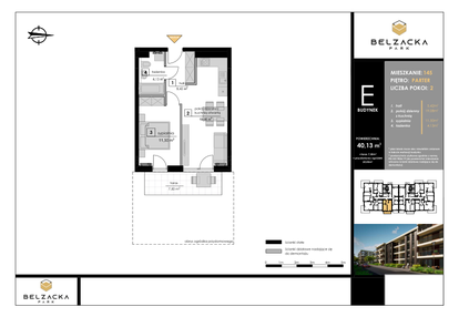 Mieszkanie w inwestycji: Belzacka Park etap III