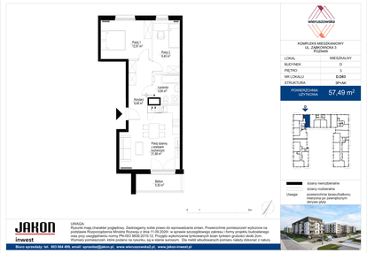 Mieszkanie w inwestycji: Wieruszowska D