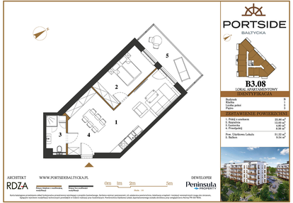 Mieszkanie w inwestycji: Portside Bałtycka